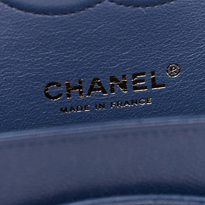 Chanel Caviar Quilted Medium Double Flap Navy 6 of 9