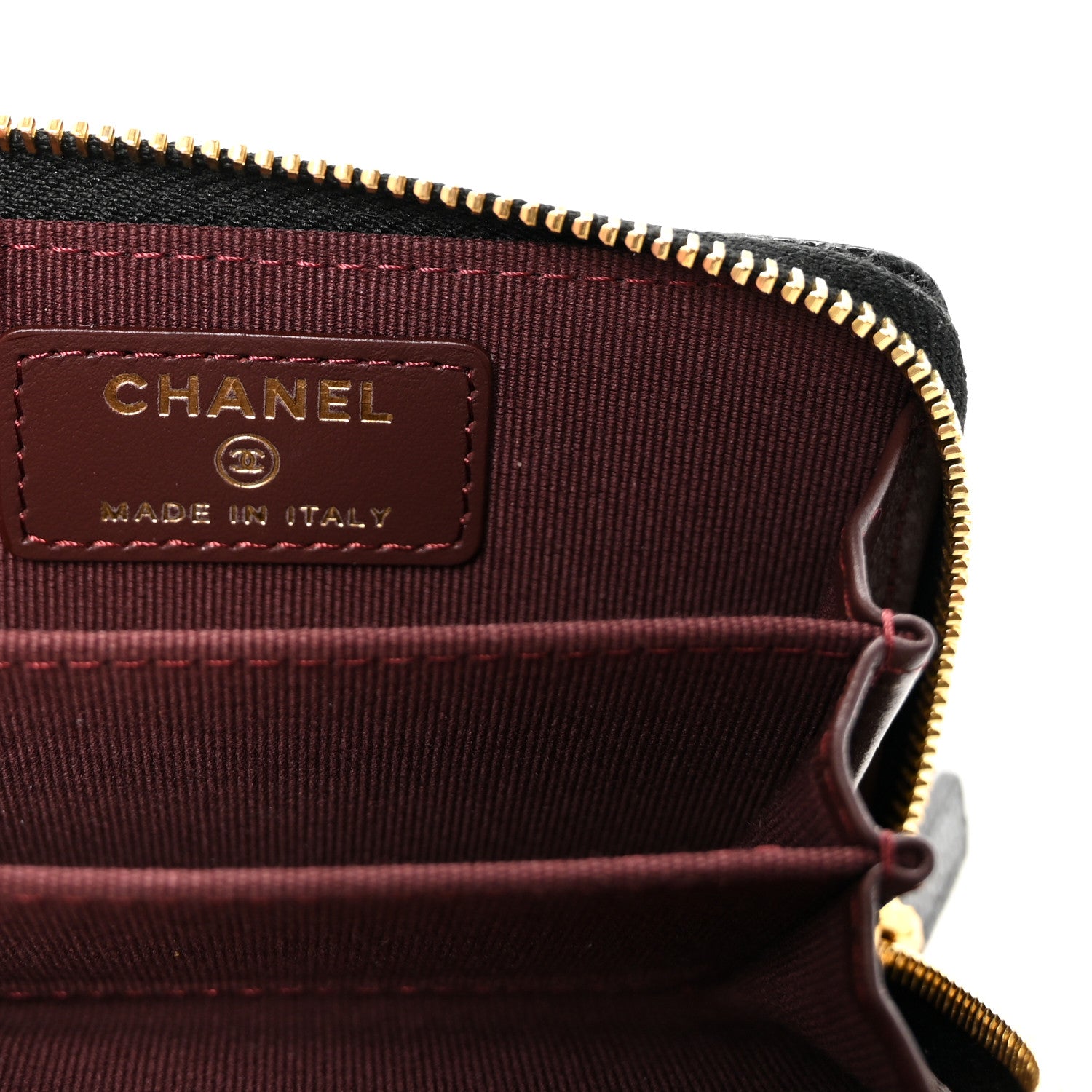 Chanel Caviar Quilted Zip Coin Purse Black 6 of 8