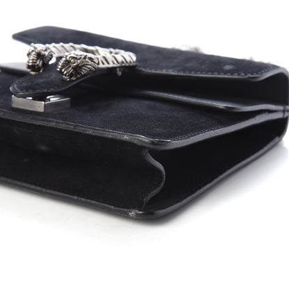 Gucci Suede Mini Dionysus Shoulder Bag Black 10 of 10