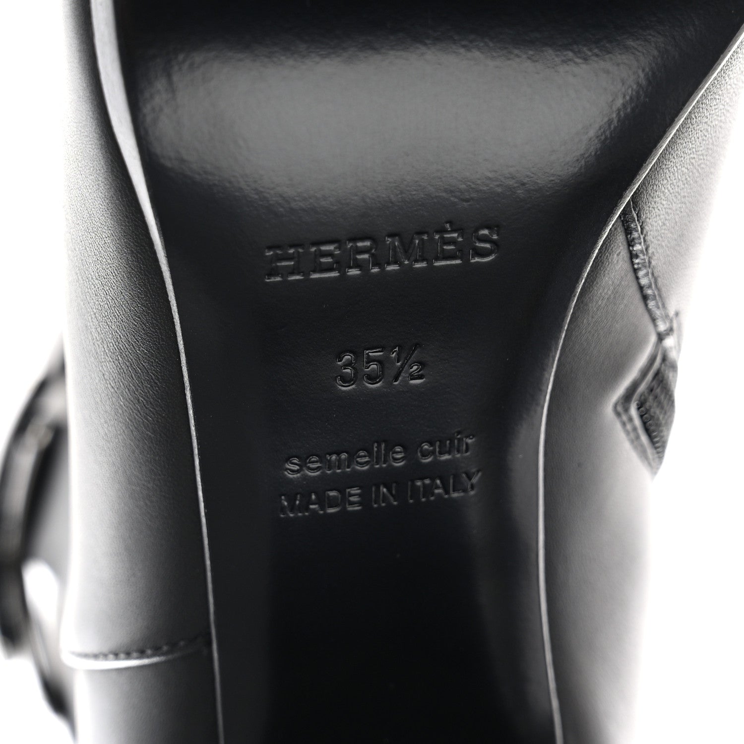 Hermes Calfskin Saint Germain Ankle Boots 35.5 Black 6 of 9