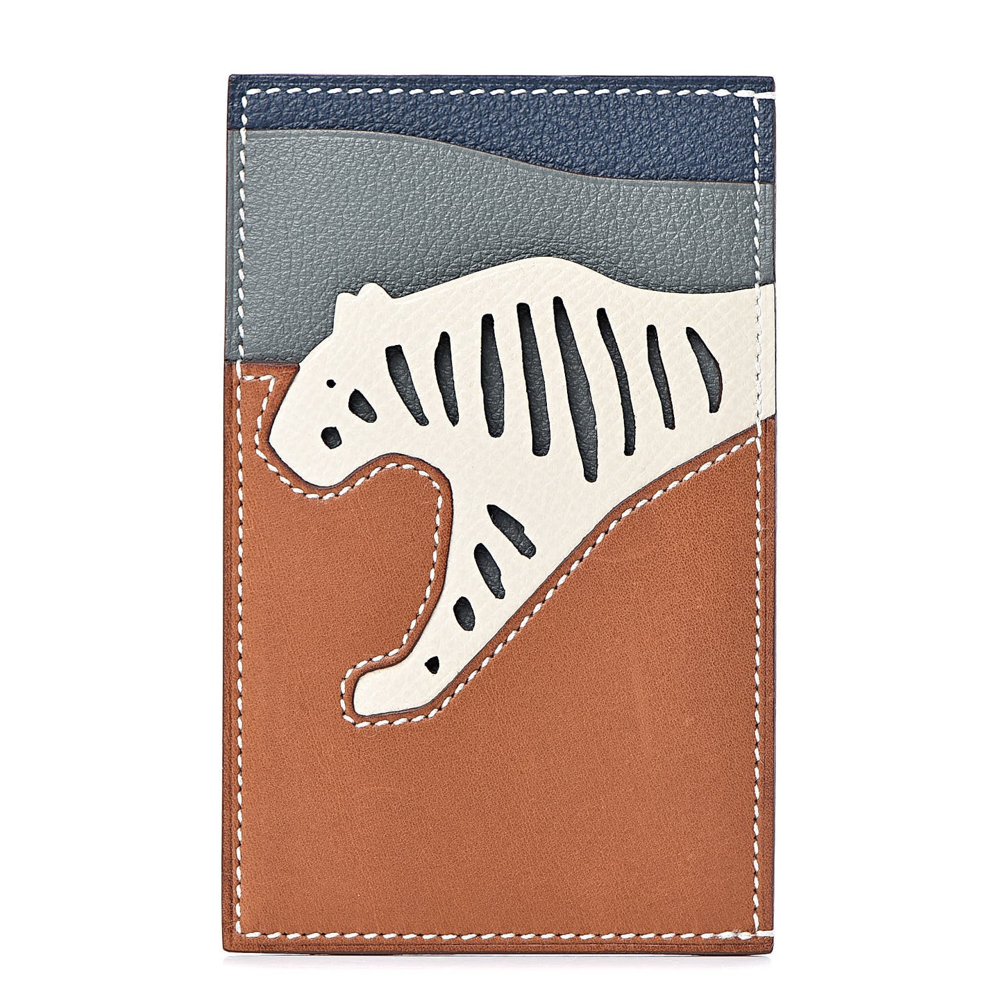 Epsom Barenia Evercolor Rooroo 3CC Card Holder Fauve Craie Amande Bleu De Malte