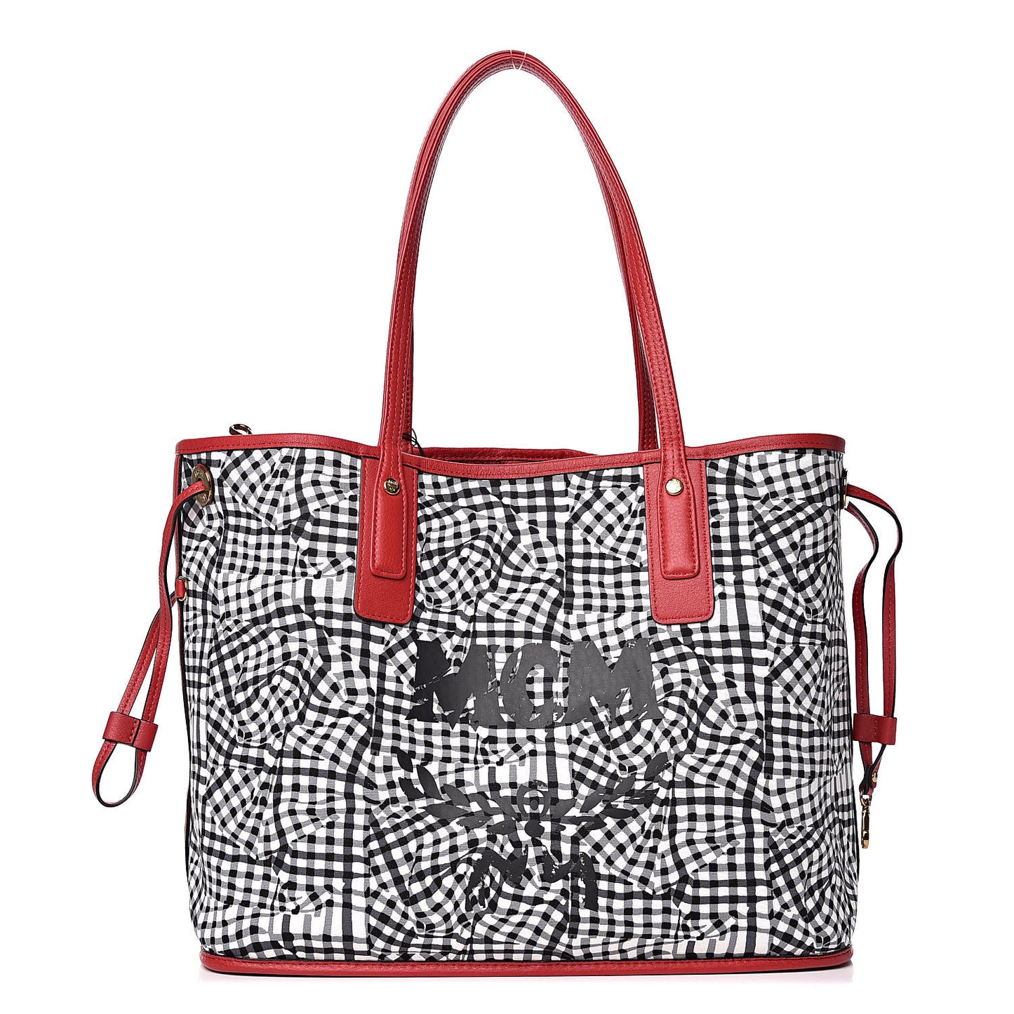 Visetos Medium Liz Reversible Shopper Tote Ruby Red