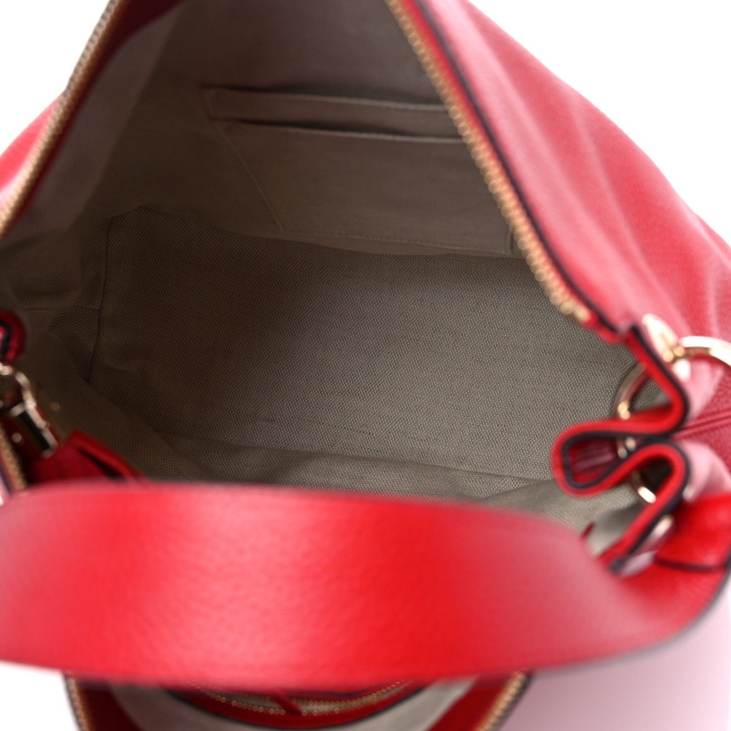 Gucci Pebbled Calfskin Large Soho Hobo Tabasco Red 5 of 9
