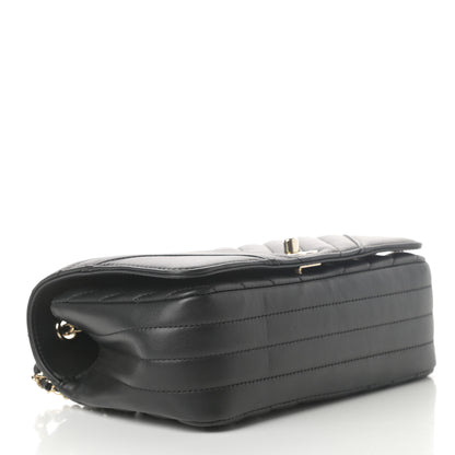 Chanel Calfskin Chevron Quilted Mini Statement Flap Black 4 of 13