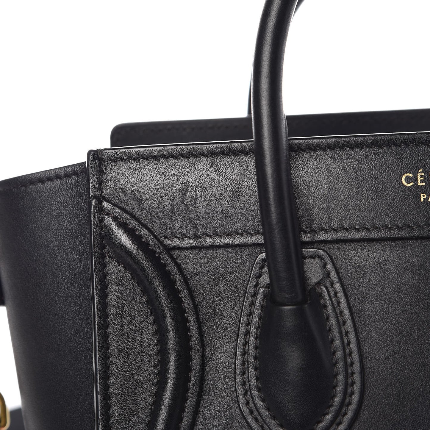 Smooth Calfskin Nano Luggage Black