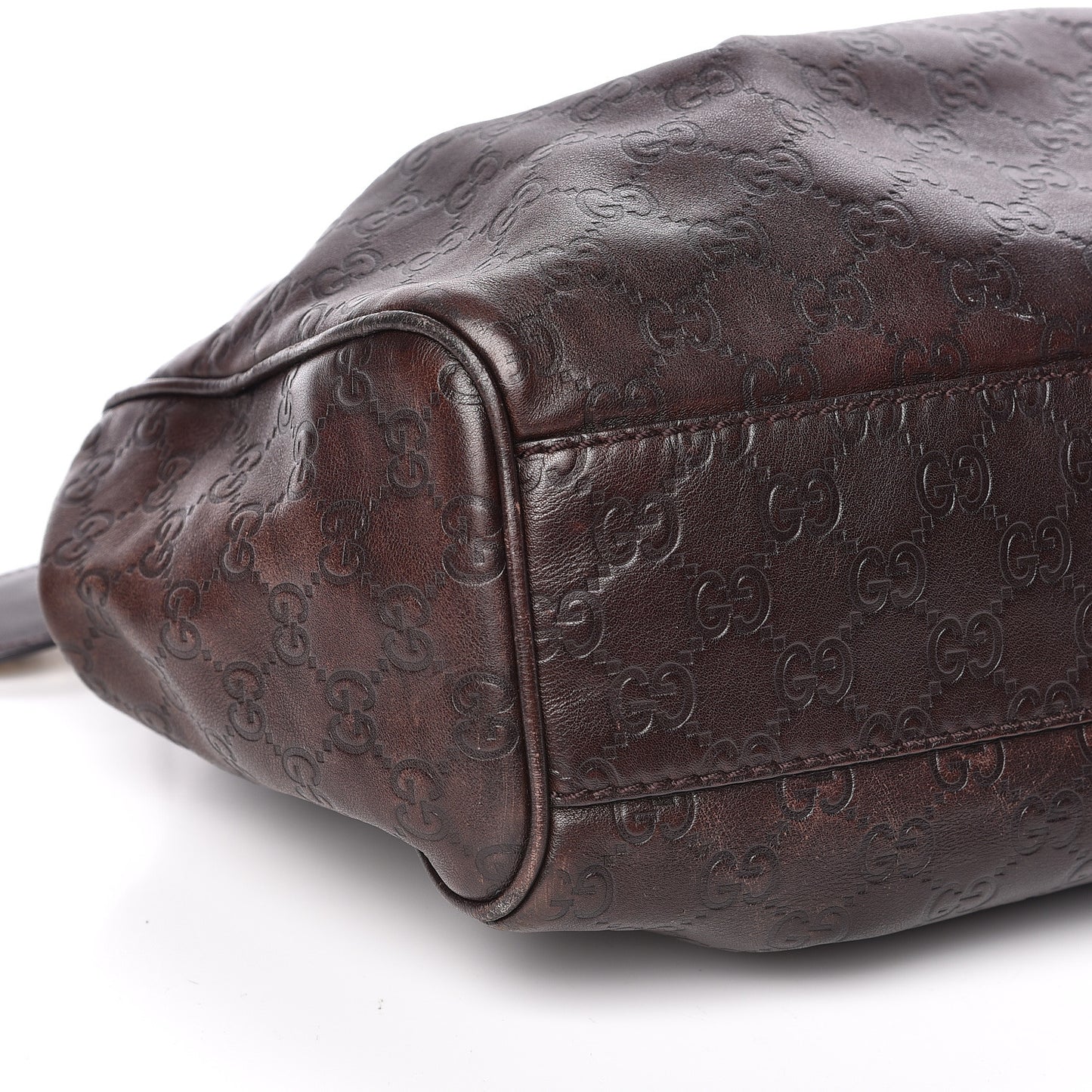 Guccissima Medium Sukey Tote Chocolate