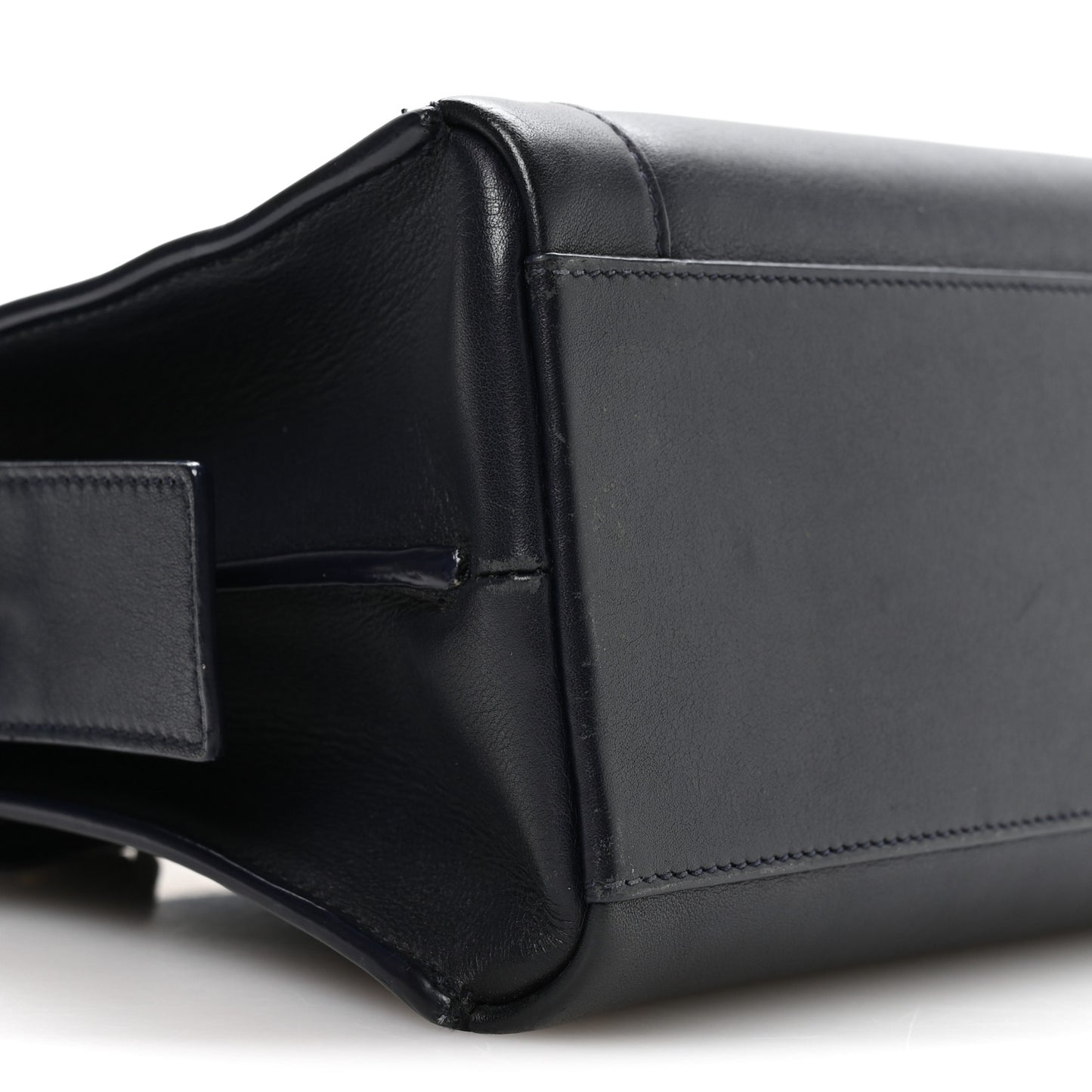 Smooth Calfskin Small East Side Tote Midnight Blue
