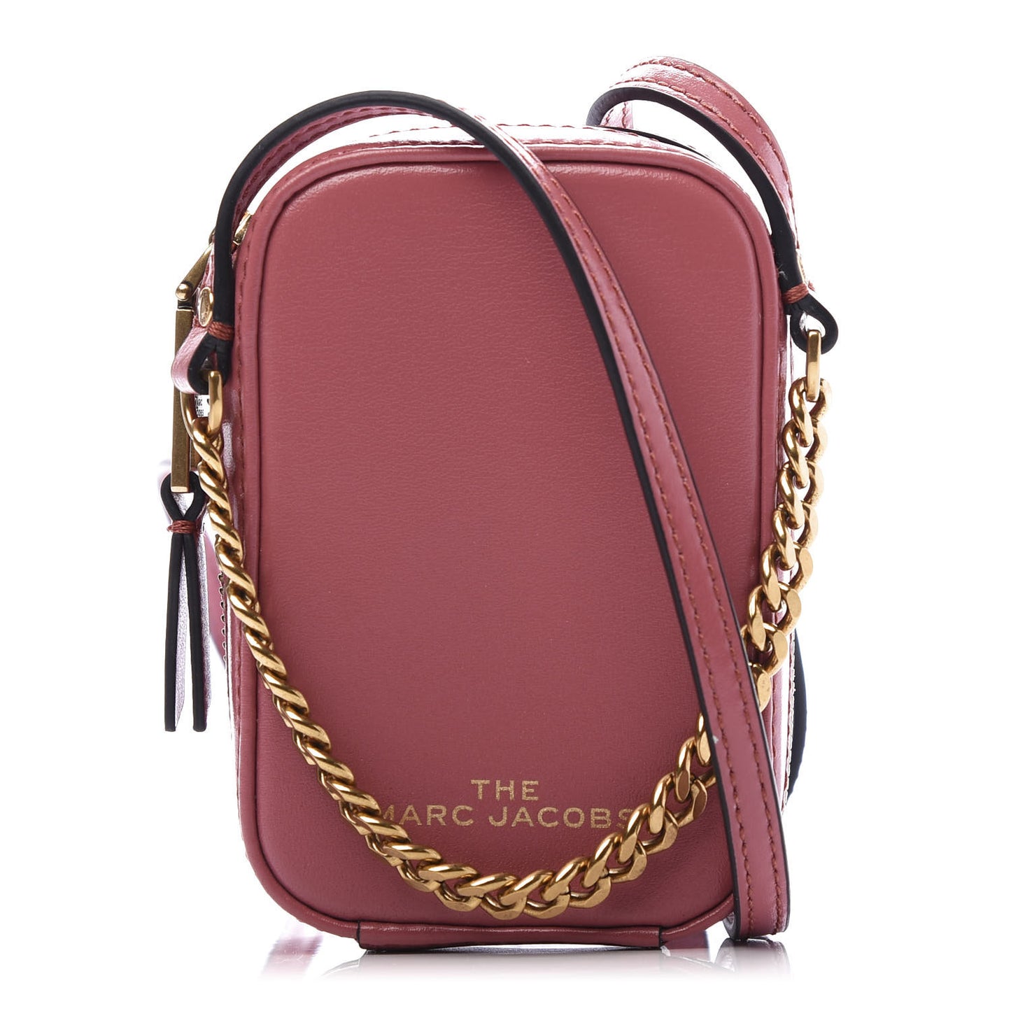 Smooth Calfskin The Mini Vanity Crossbody Bag Santa Fe Red