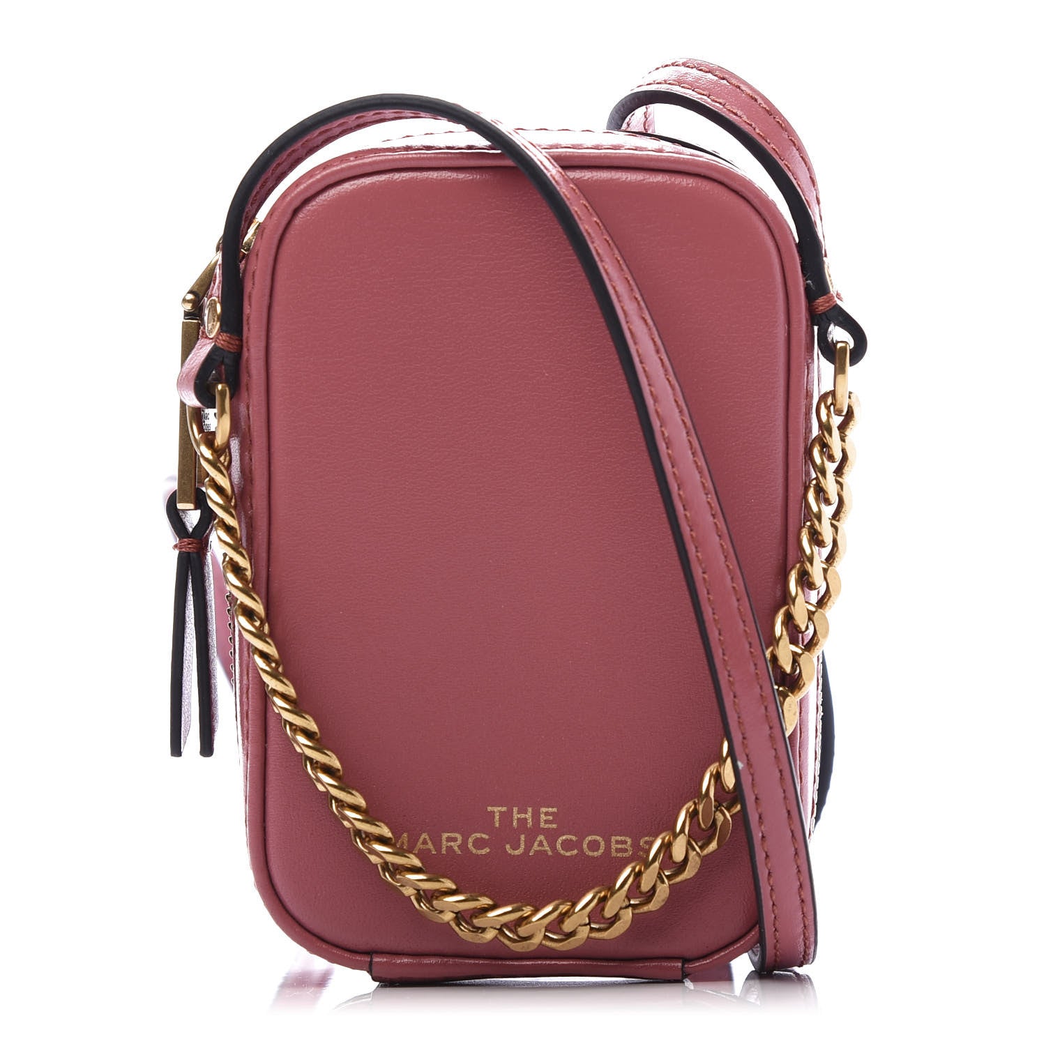 Marc Jacobs Smooth Calfskin The Mini Vanity Crossbody Bag Santa Fe Red 1 of 9