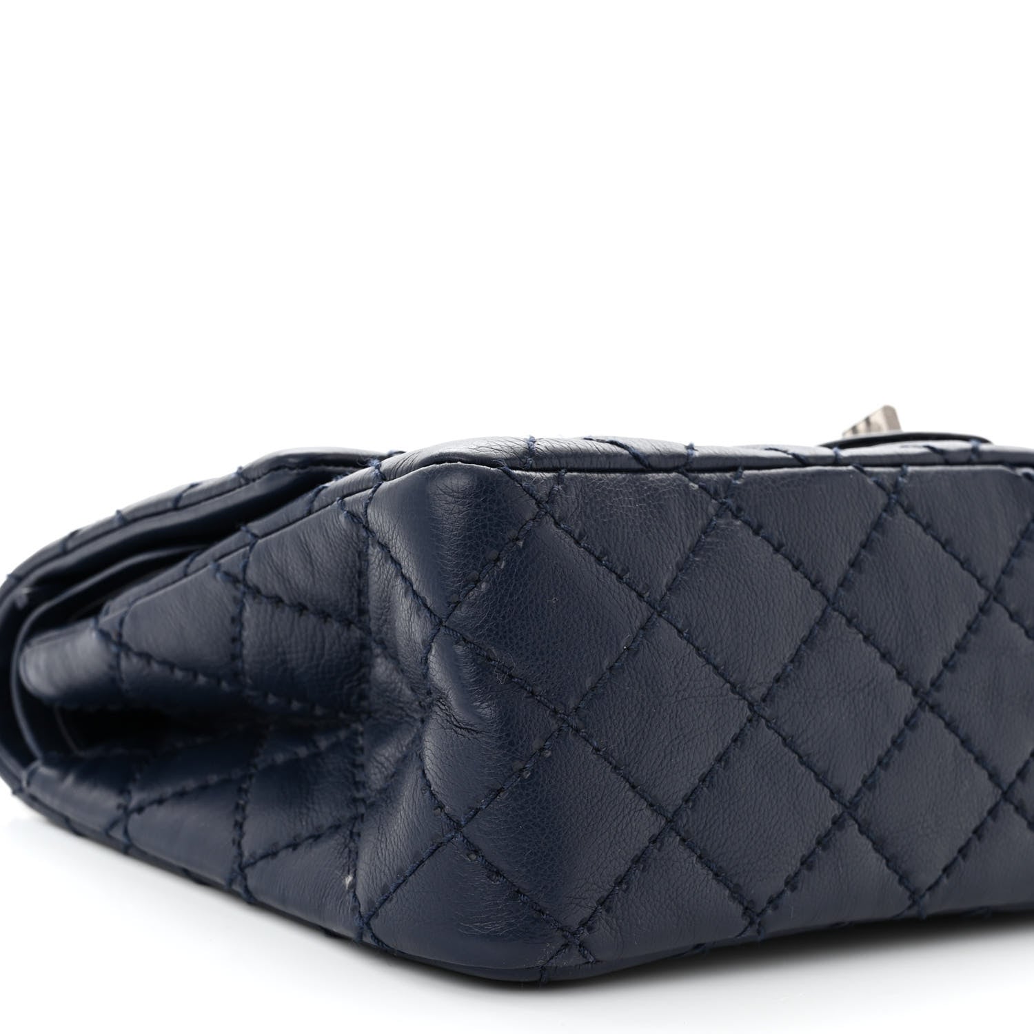 Chanel Calfskin Stitched 2.55 Reissue 226 Flap Navy 9 of 11