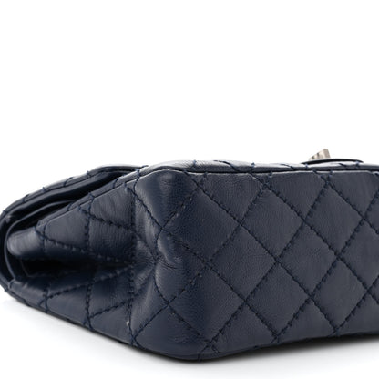 Chanel Calfskin Stitched 2.55 Reissue 226 Flap Navy 9 of 11
