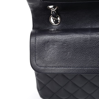 Chanel Lambskin Quilted Medium Double Flap Navy 12 of 17