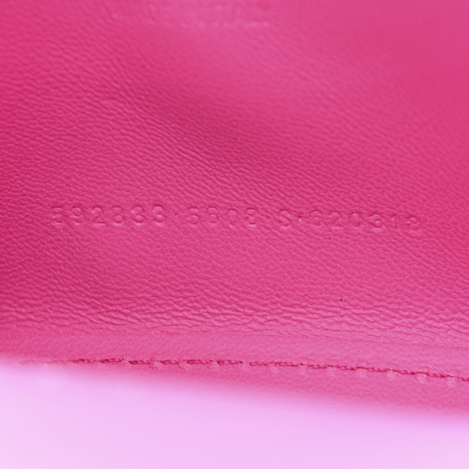 Balenciaga Shiny Calfskin Crocodile Embossed Hourglass Top Handle Bag XS Neon Pink 10 of 12