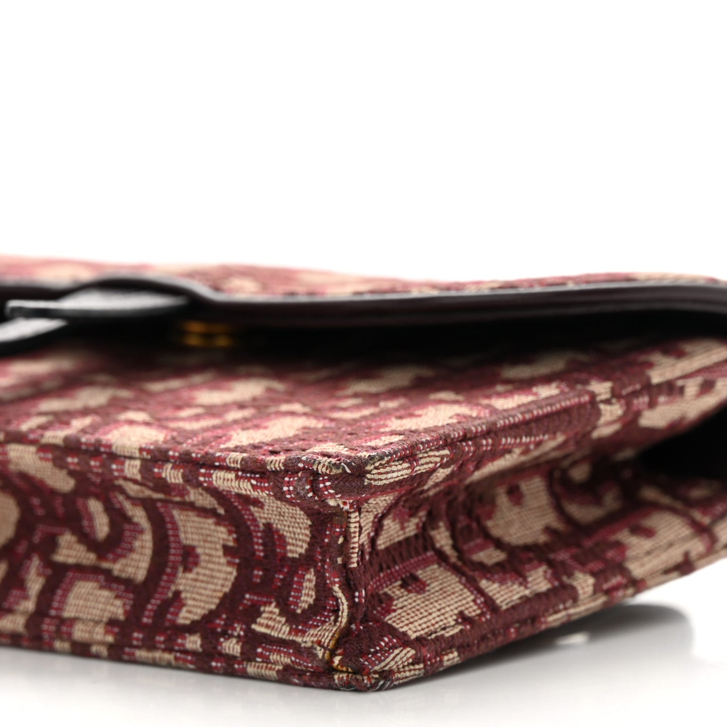 Oblique Saddle Belt Bag Bordeaux