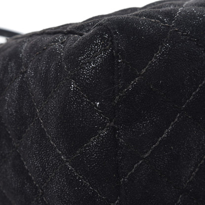 Stella McCartney Shaggy Deer Quilted Falabella Shopper Tote Black 8 of 8