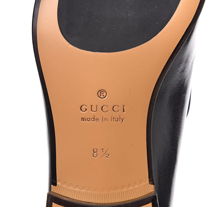 Gucci Goatskin Mens Horsebit Loafers 8.5 Black 7 of 8