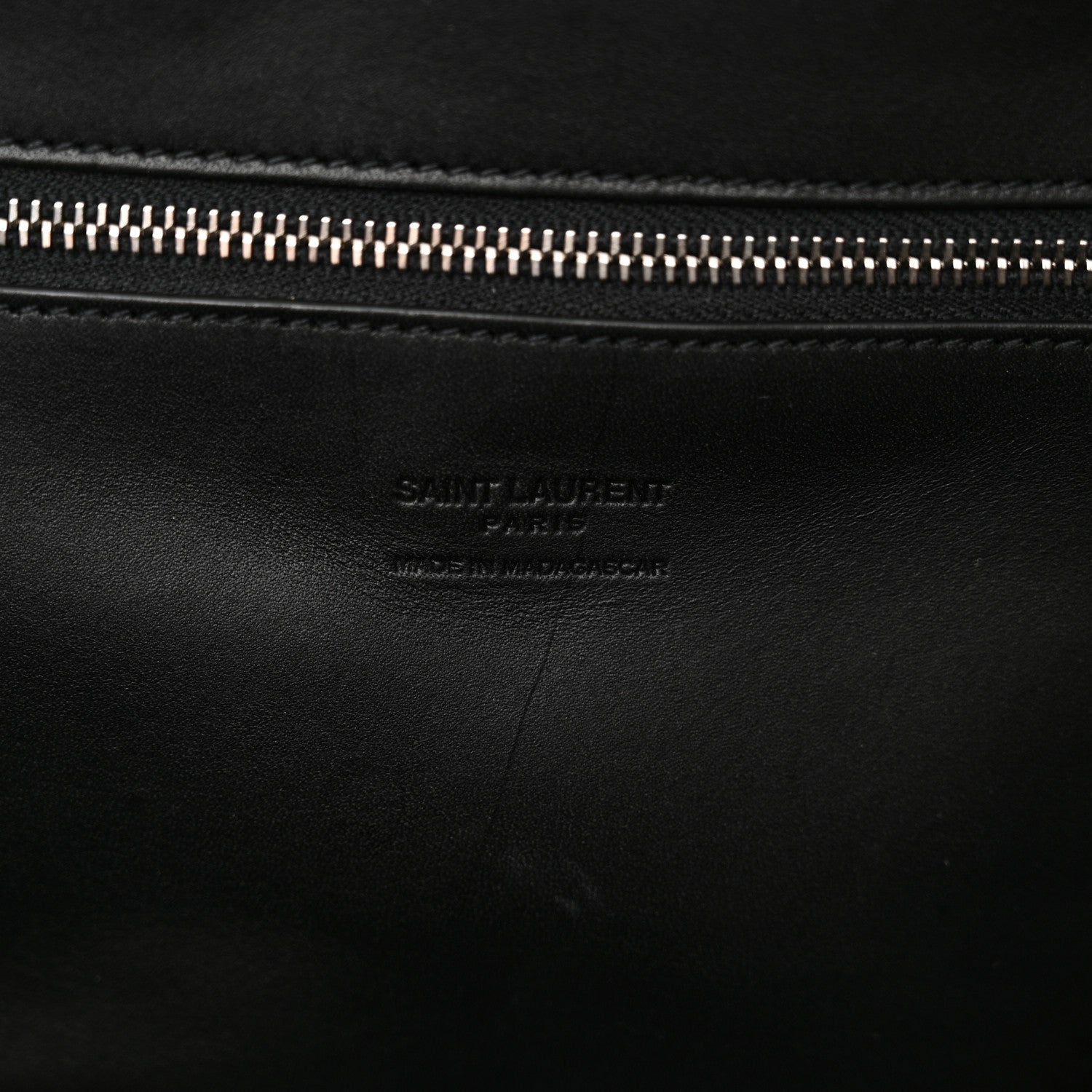 Saint Laurent Raffia Calfskin Medium Panier Tote Dark Brown 6 of 10