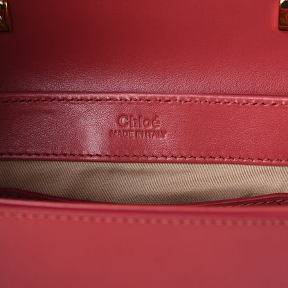 Chloe Shiny Calfskin Suede Mini C Double Carry Scarlet Pink 5 of 7
