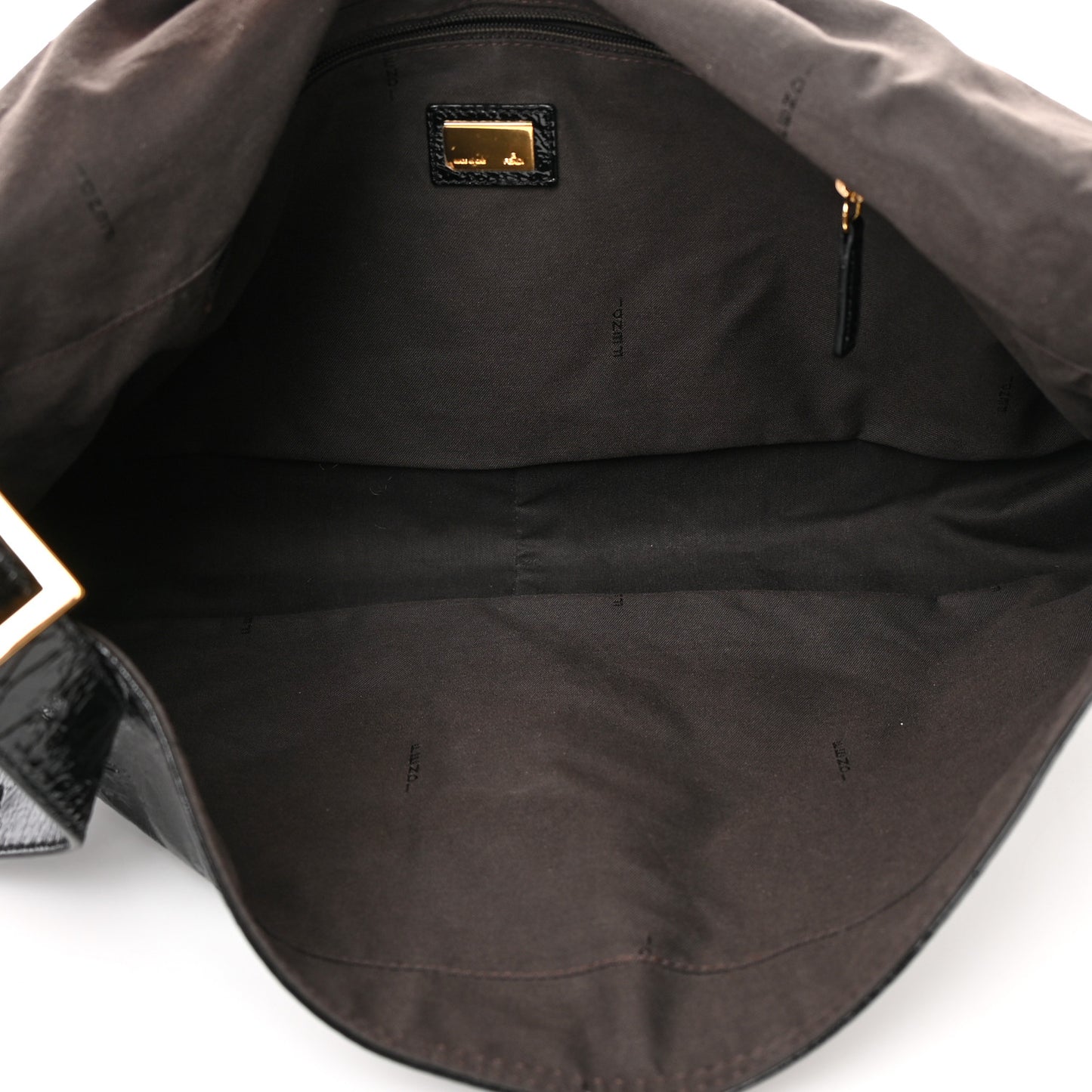 Vitello Naplak Large Convertible Baguette Black