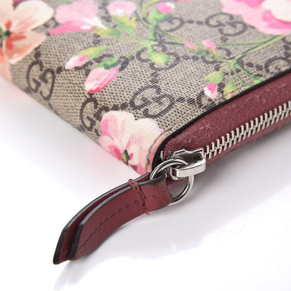 Gucci GG Supreme Monogram Blooms Zip Around Wallet Beige Multicolor Dry Rose 9 of 9