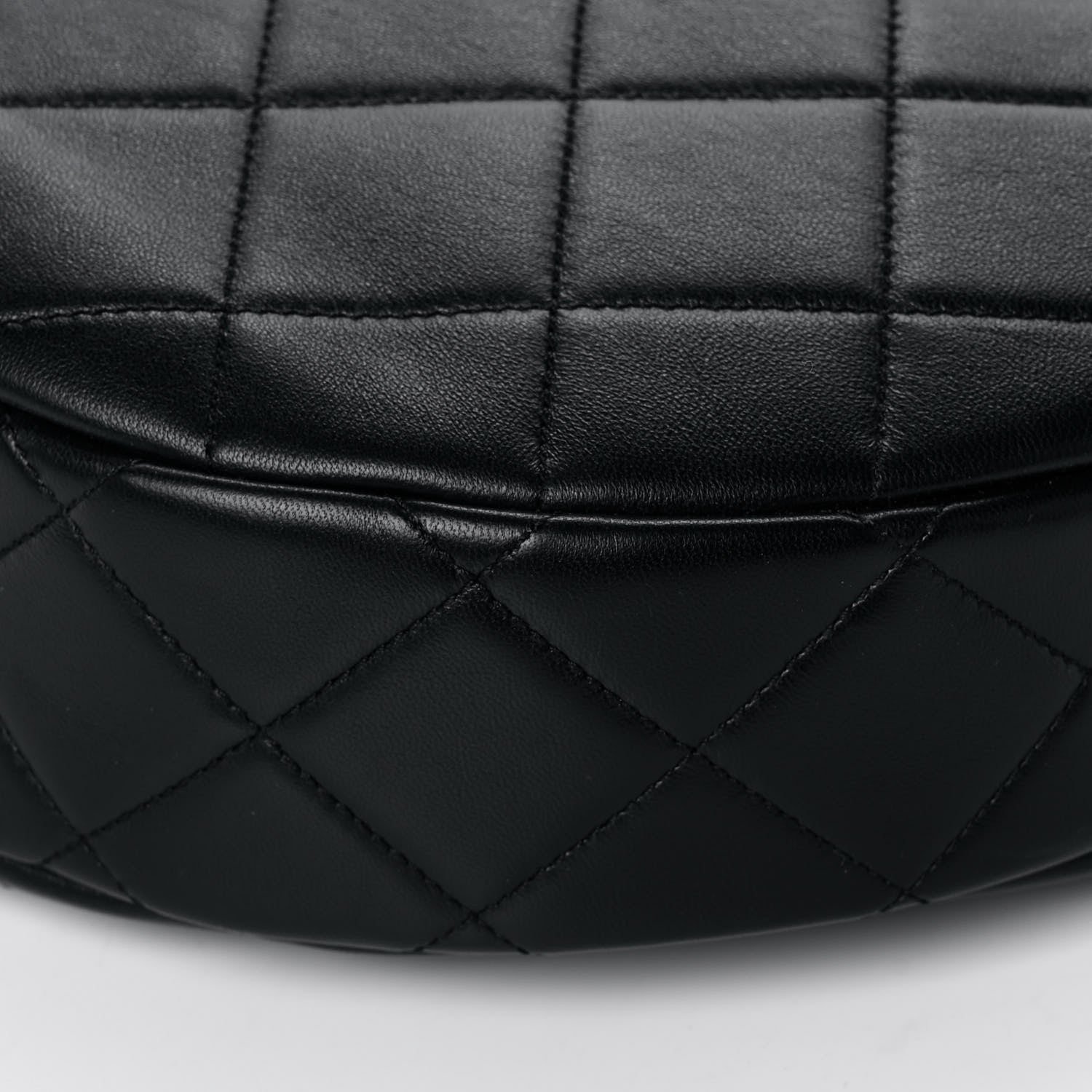 Chanel Lambskin Resin Elegant Maxi Hobo Black 10 of 10