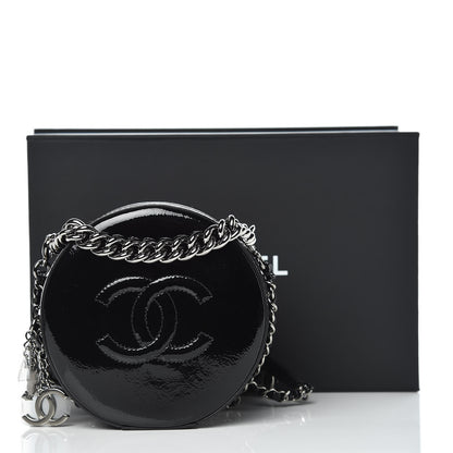 Chanel Patent Round As Earth Evening Bag Black 10 of 10