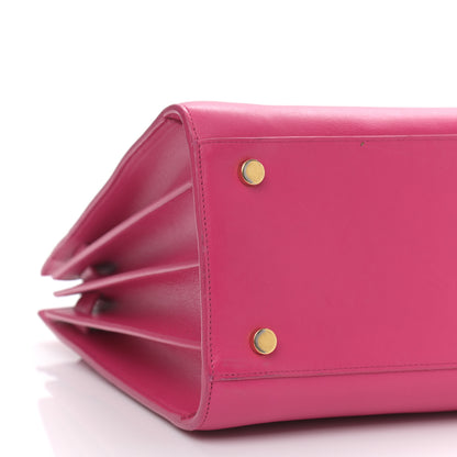 Saint Laurent Calfskin Small Sac De Jour Lipstick Fuchsia 9 of 14