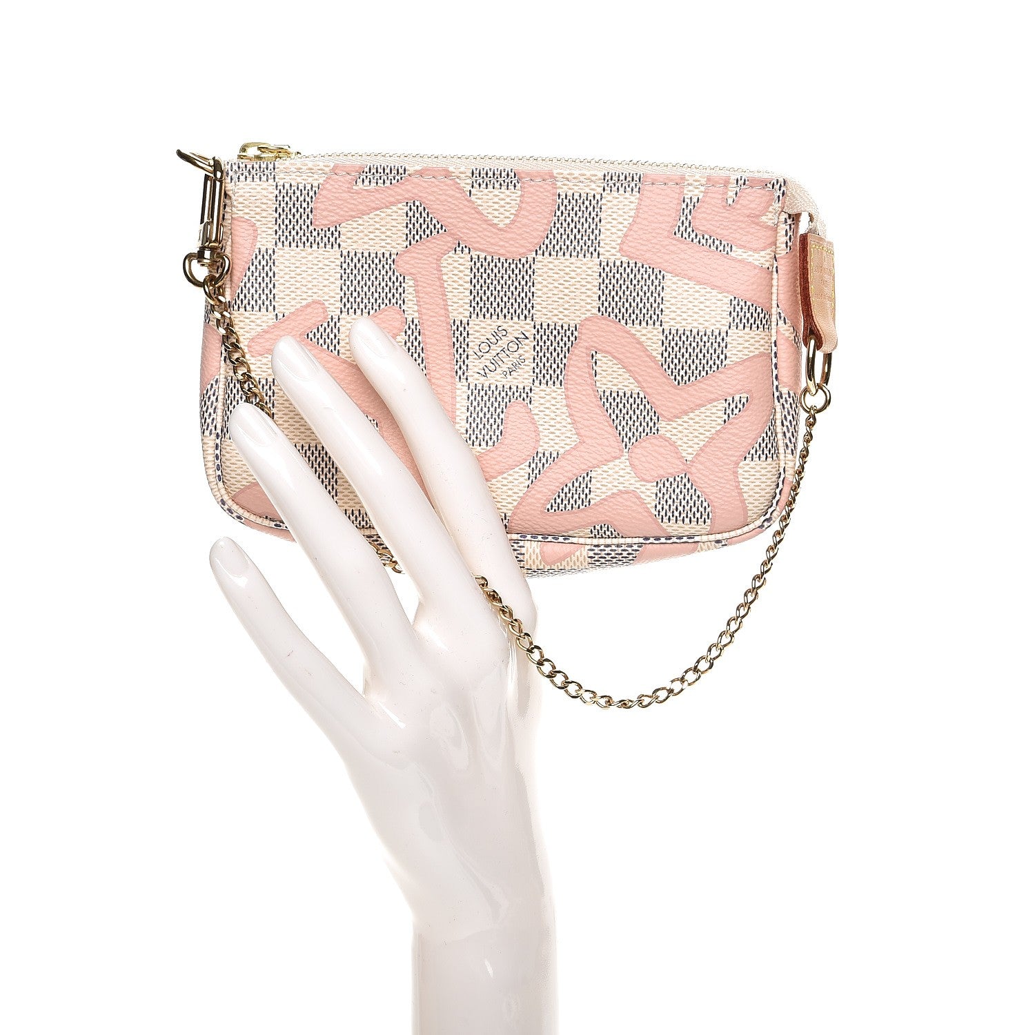 Louis Vuitton Damier Azur Tahitienne Mini Pochette Accessories 2 of 8