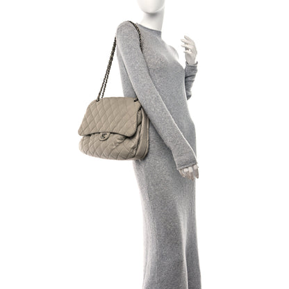 Chanel Lambskin Maxi Quilted Chanel 3 Flap Bag Grey 2 of 16