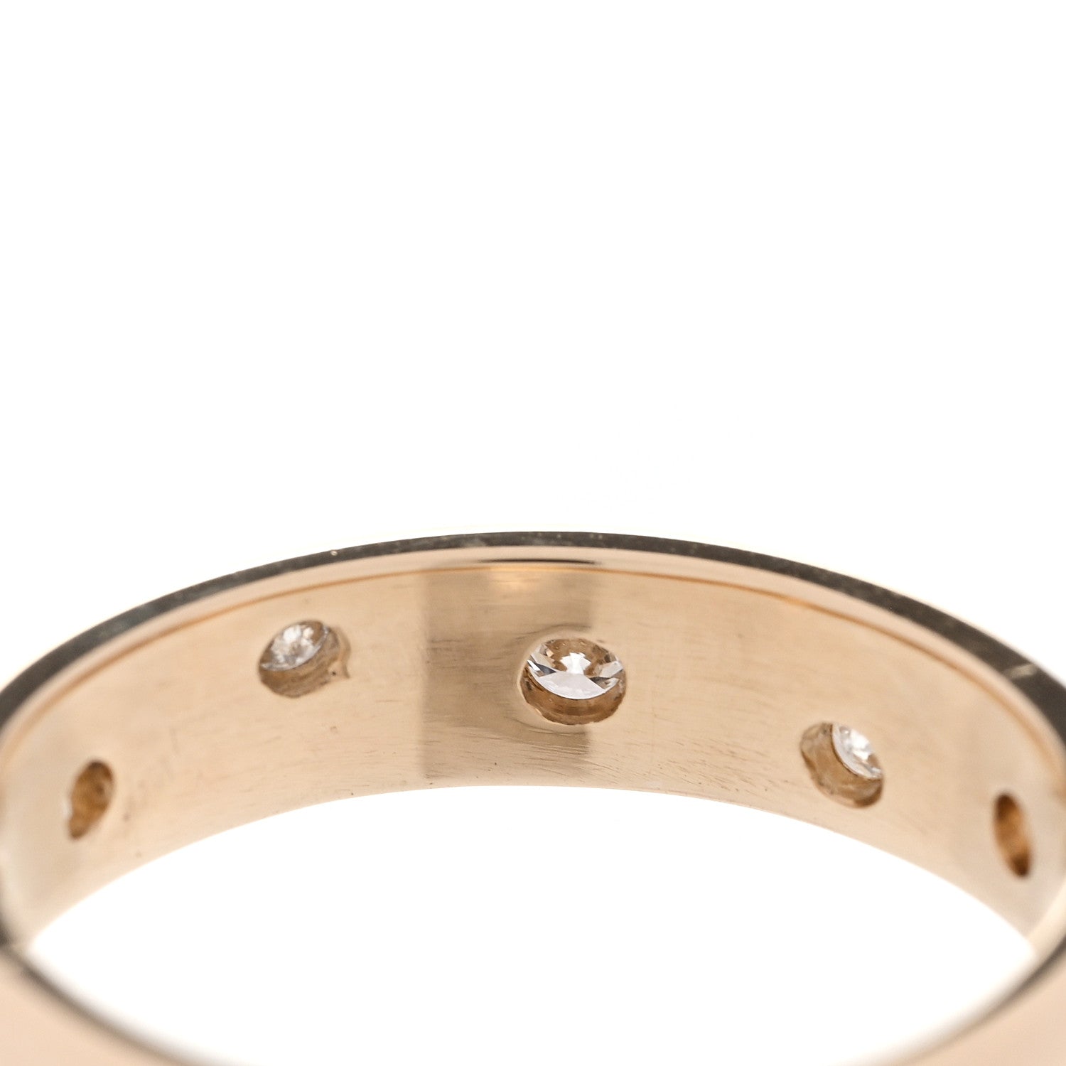 Parker & West by FASHIONPHILE 14K Yellow Gold Diamond .30ctw Flush Set 4mm Band Ring 51 5.75 4 of 5