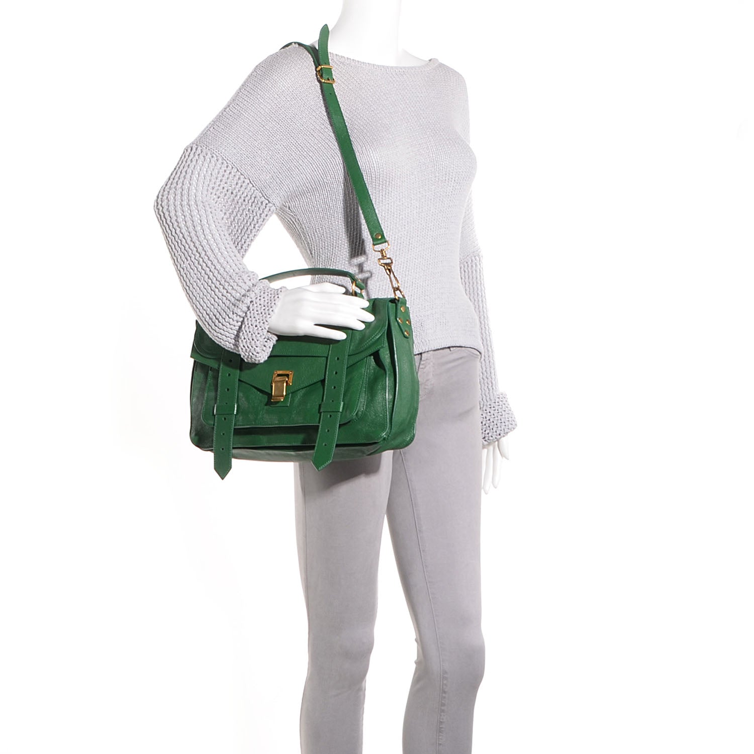 Proenza Schouler Lambskin PS1 Medium Satchel Watermelon 2 of 15