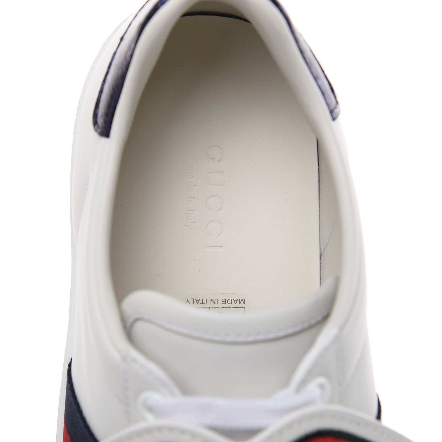 Gucci Calfskin Ayers Blind For Love Embroidered Womens Ace Sneakers 37 White 8 of 9