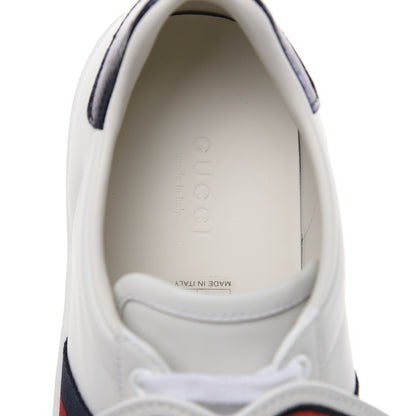 Gucci Calfskin Ayers Blind For Love Embroidered Womens Ace Sneakers 37 White 8 of 9