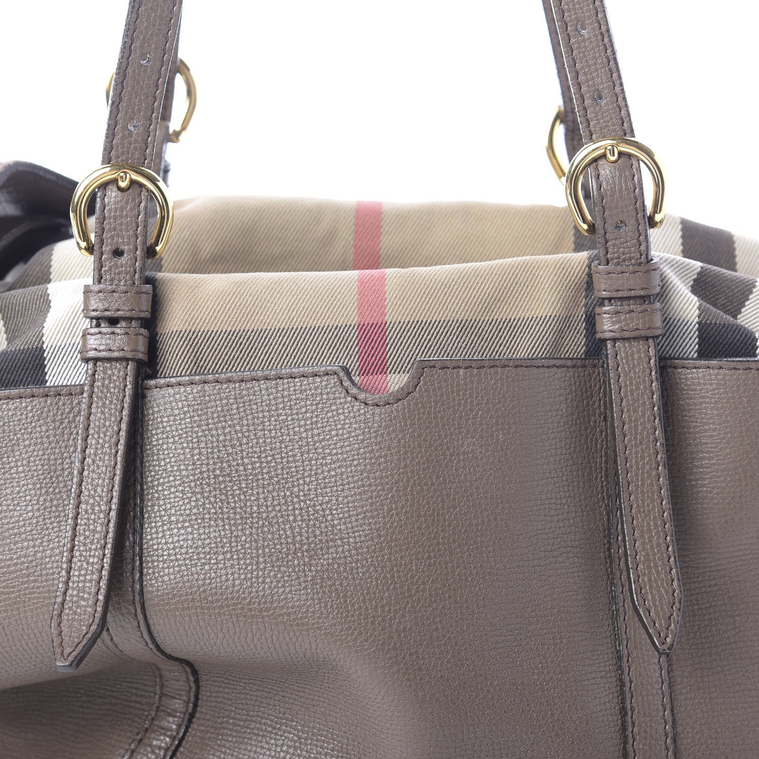Burberry Grainy Calfskin House Check Mason Diaper Tote 13 of 31