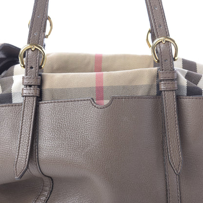 Burberry Grainy Calfskin House Check Mason Diaper Tote 13 of 31