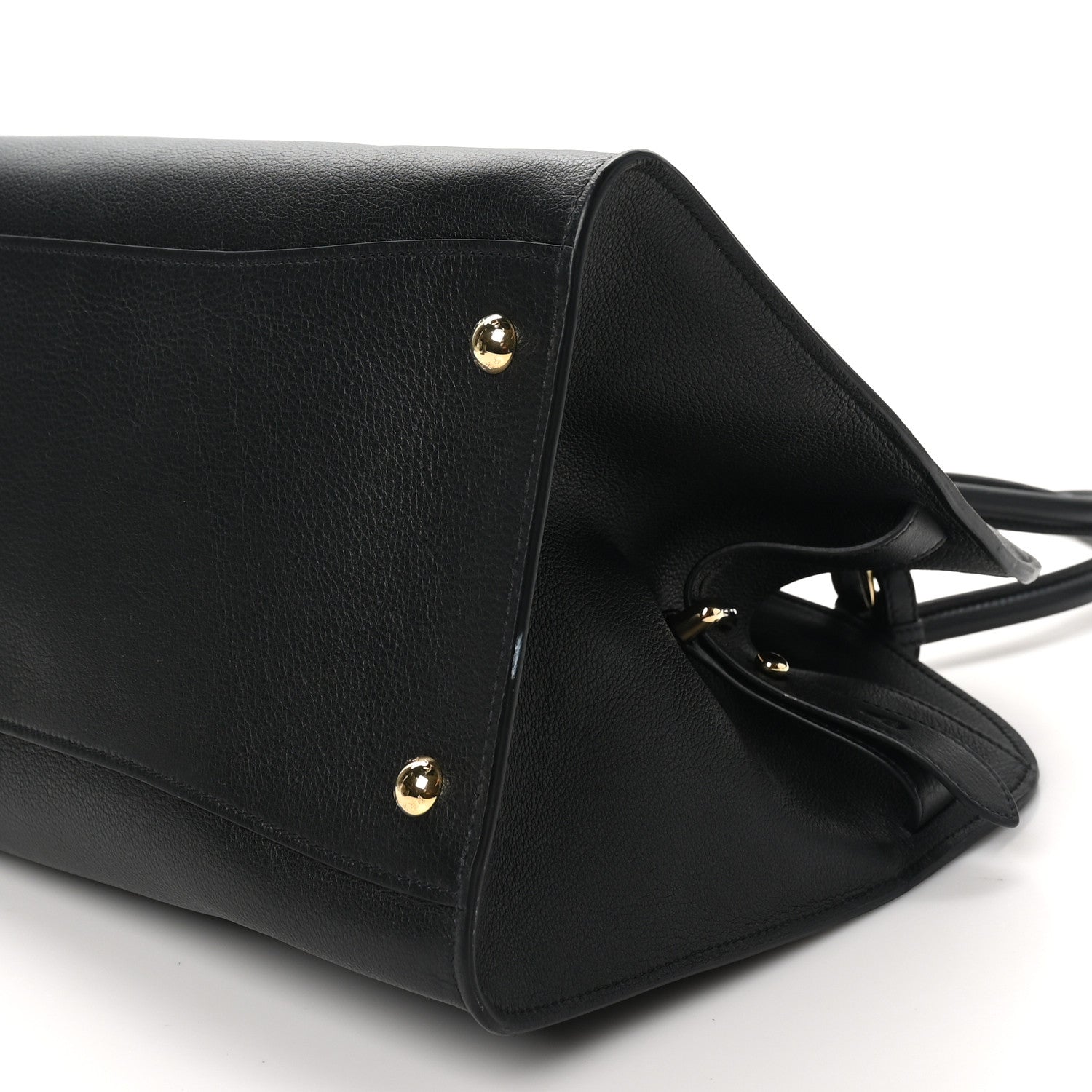 Prada Soft Grain Calfskin Large Tote Bag Black 9 of 9