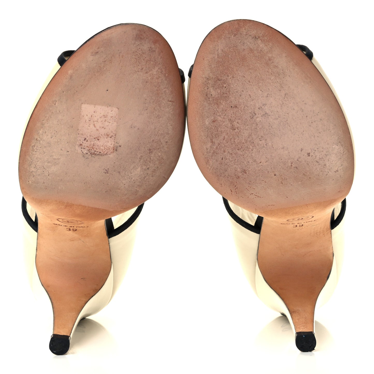 Patent CC Peep Toe Heels 39 Pearl
