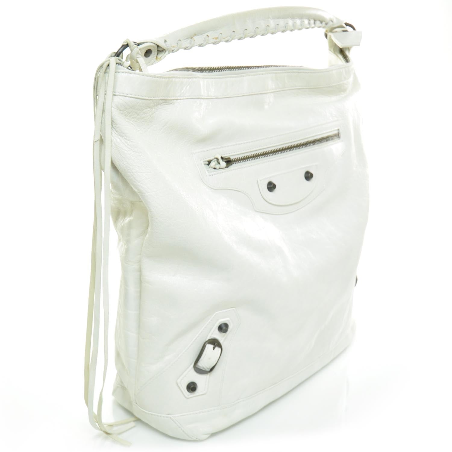 Balenciaga Chevre Day Hobo White 3 of 8