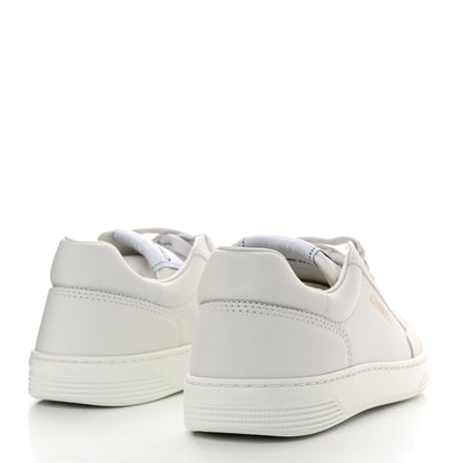 Chanel Calfskin Womens CC Logo Sneakers 37.5 White 4 of 10