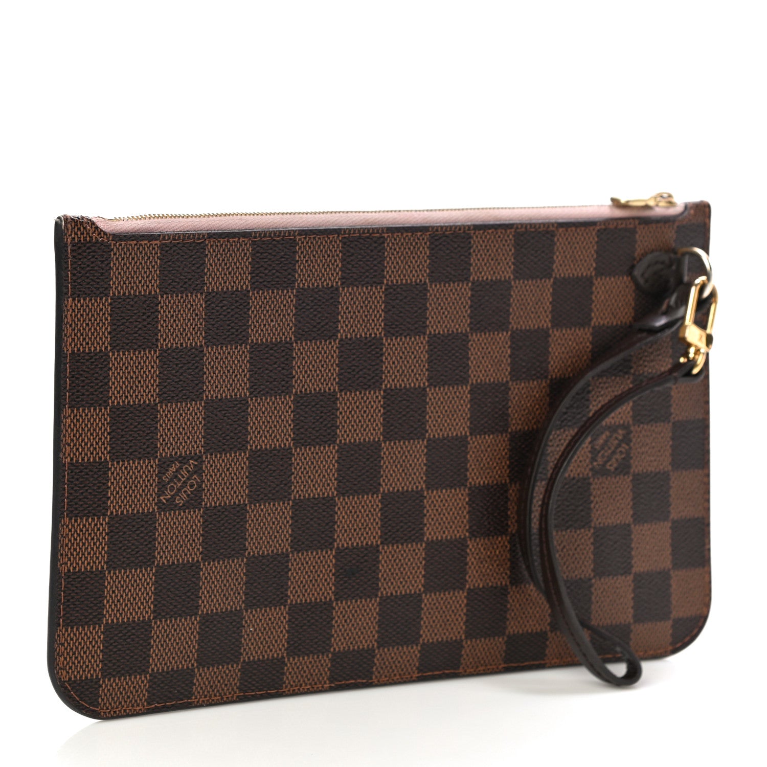 Louis Vuitton Damier Ebene Neverfull MM GM Pochette Rose Ballerine 3 of 13