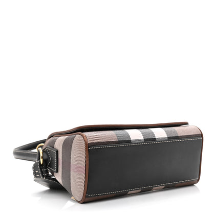 Burberry E-canvas Check Dorset Crossbody Dark Birch Brown 4 of 10
