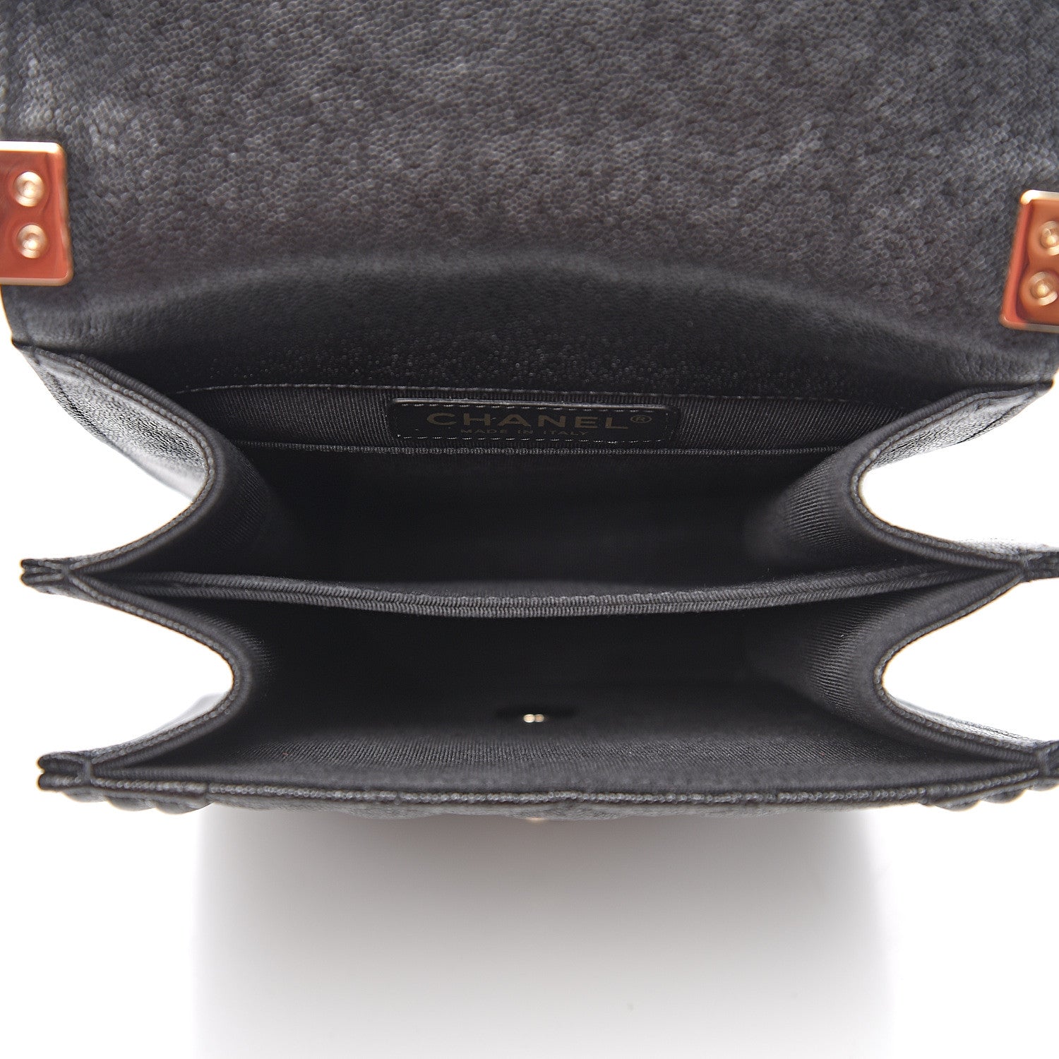 Chanel Caviar Quilted North South Boy Flap Black 4 of 9