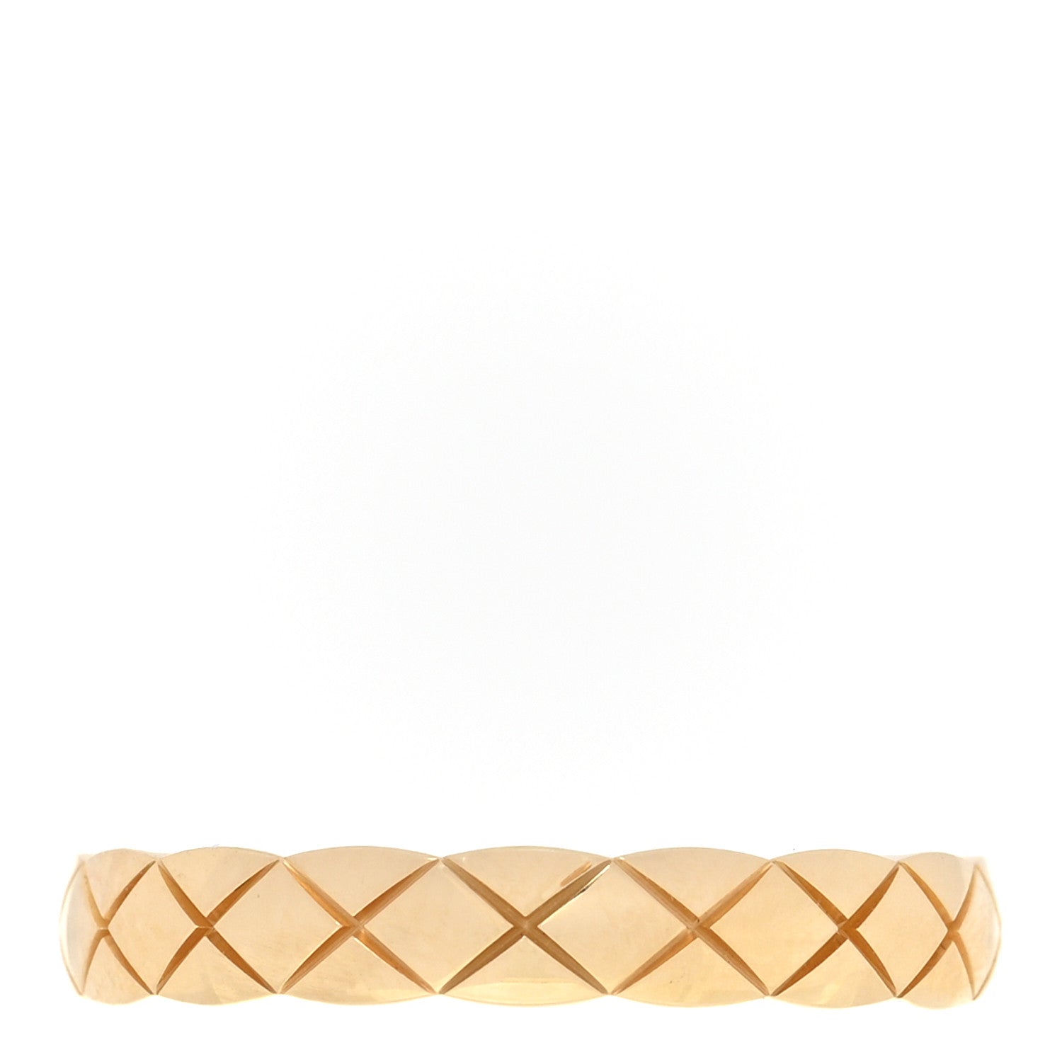 Chanel 18K Yellow Gold Mini Coco Crush Ring 49 4.75 1 of 5