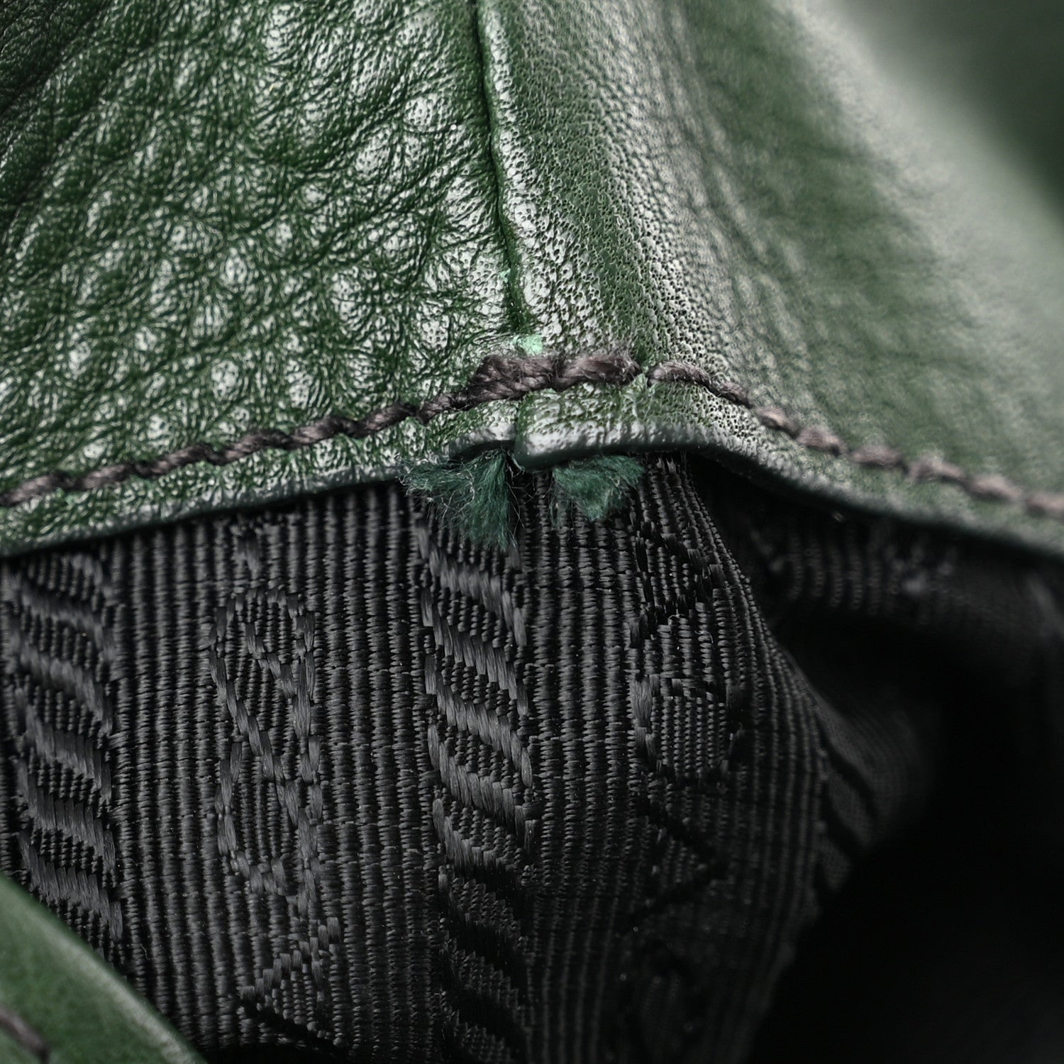 Prada Vitello Daino Shopping Tote Foresta 12 of 14