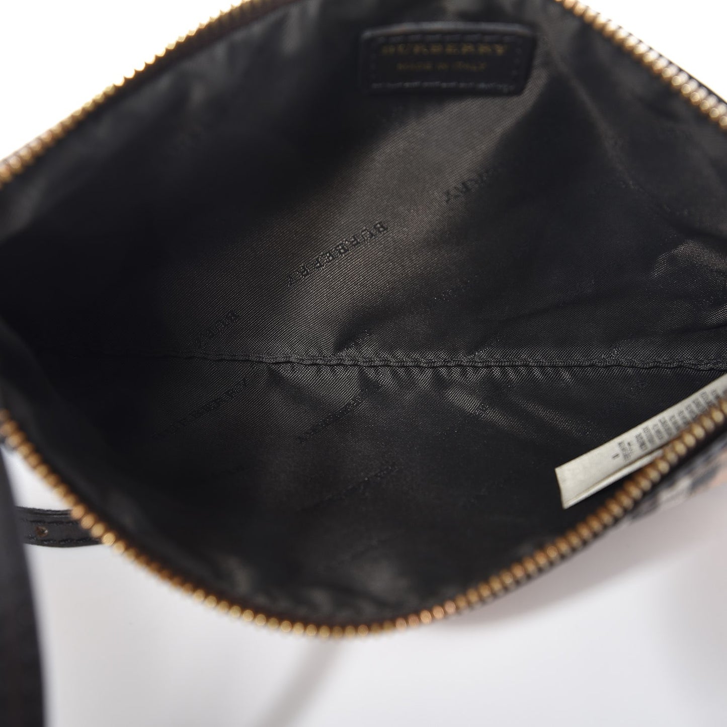 Haymarket Check Small Peyton Crossbody Clutch Bag Chocolate