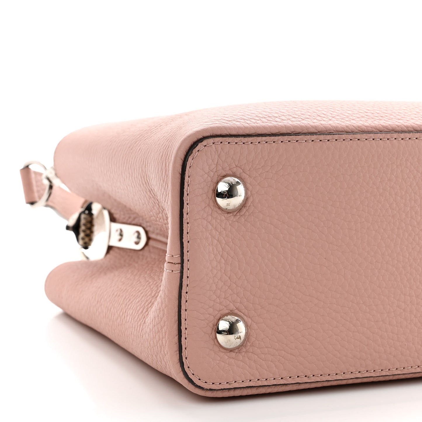 Taurillon Snakeskin Capucines PM Magnolia