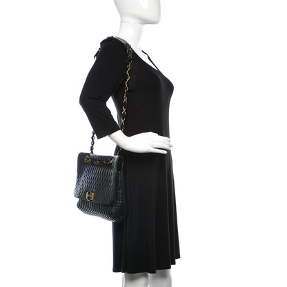 Lanvin Lambskin Quilted Medium Happy Shoulder Bag Black 2 of 9