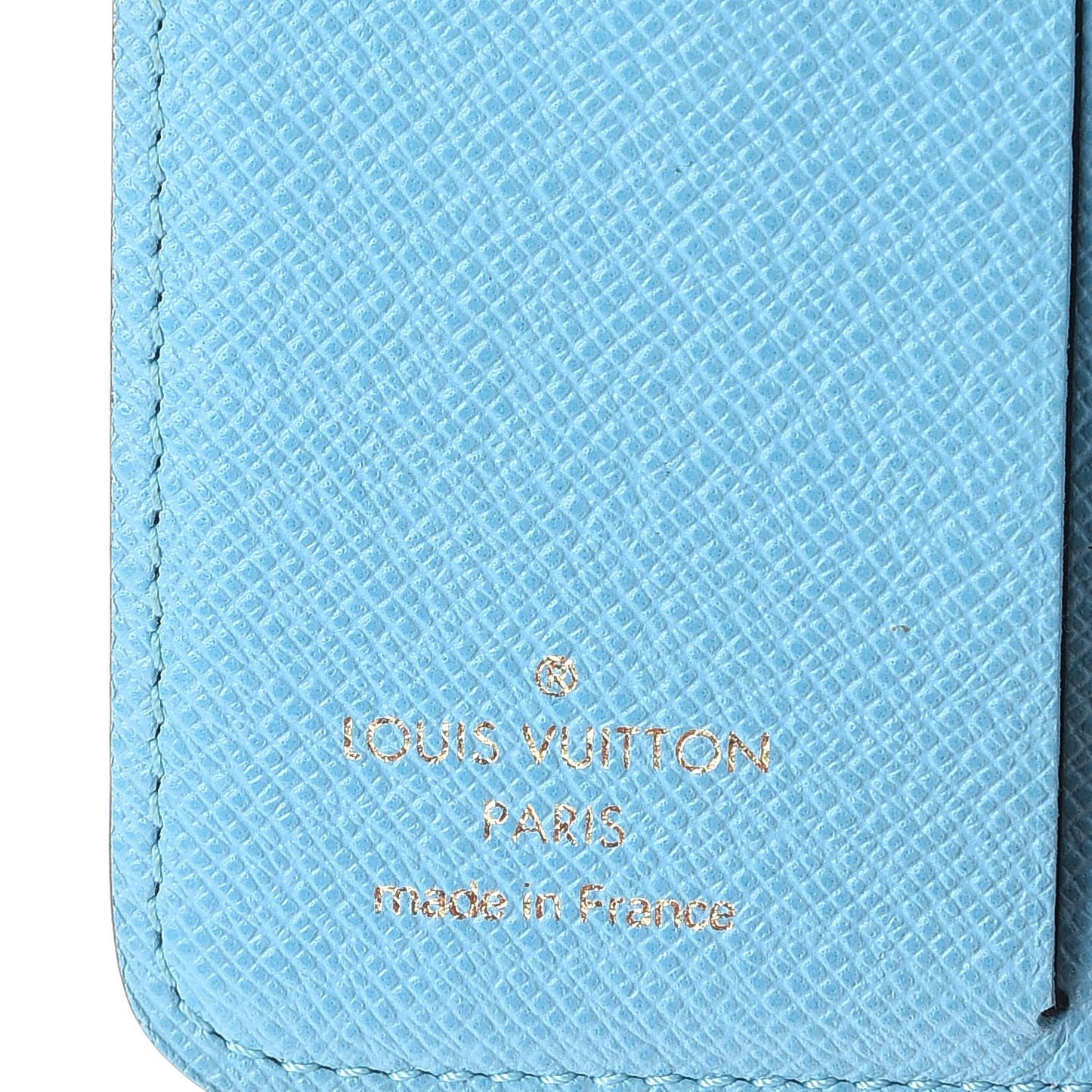 Monogram Groom Compact Zip Wallet Blue