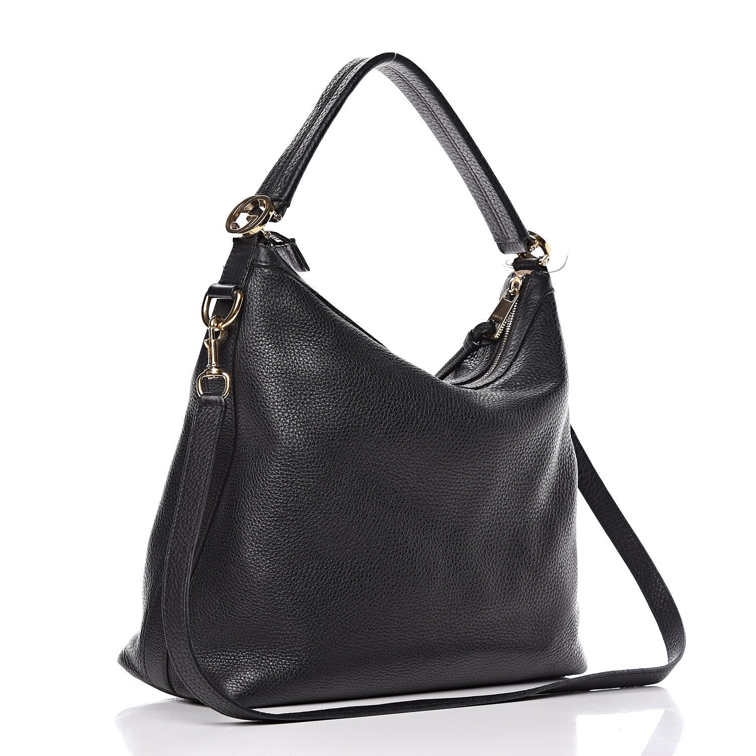 Gucci Pebbled Calfskin Small Miss GG Hobo Black 3 of 18