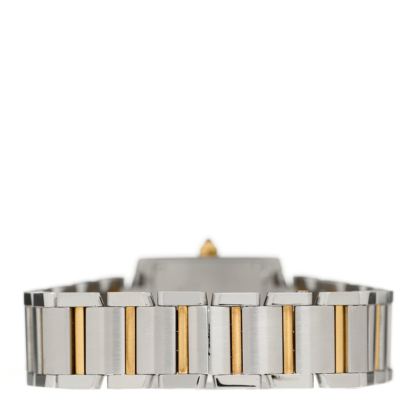 Stainless Steel 18K Yellow Gold 20mm Tank Francaise Quartz Watch